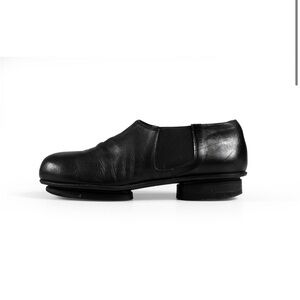 Maison Margiela Fall-Winter 1999-2000 Black Leather Platform Shoes Size 37